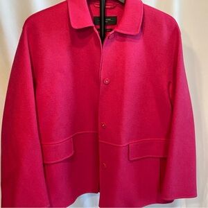 Weekend MaxMara Pink Wool Coat - Size 6